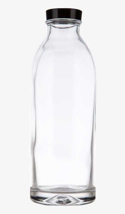 c4d立体蓝色透明玻璃瓶产品模型